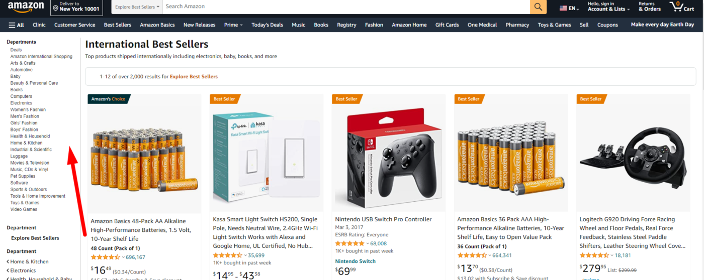 A screenshot of the Amazon categories page for online arbitrage. The page shows a comprehensive list of categories and subcategories available for online arbitrage on Amazon. The categories include electronics, books, toys, clothing, and many more. Each category has a brief description and a link to view products within the category. This information is useful for Amazon sellers who want to explore new categories and find profitable products to sell on Amazon through online arbitrage. The categories page is an essential resource for sellers to expand their product offerings and increase their sales on Amazon.